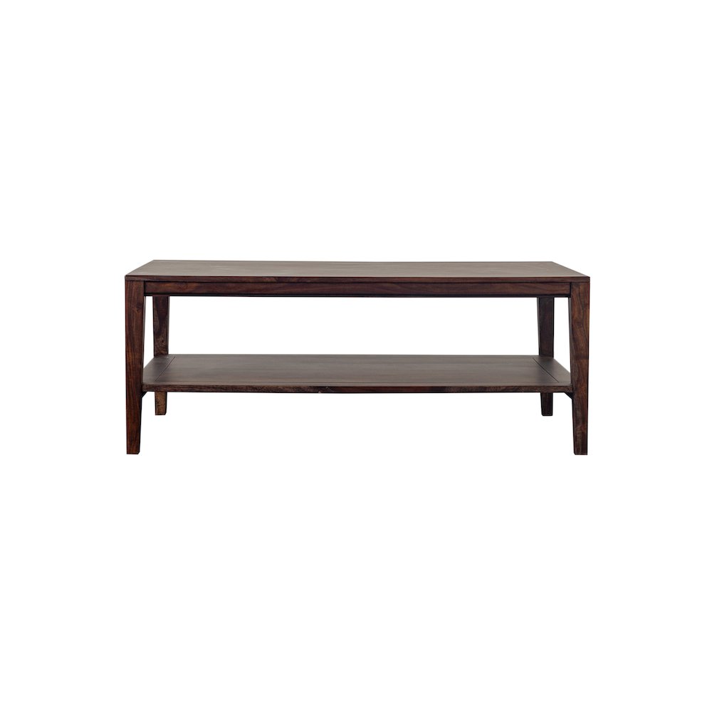 Porter Designs Fall River Solid Sheesham Wood Coffee Table, Gray. Picture 2