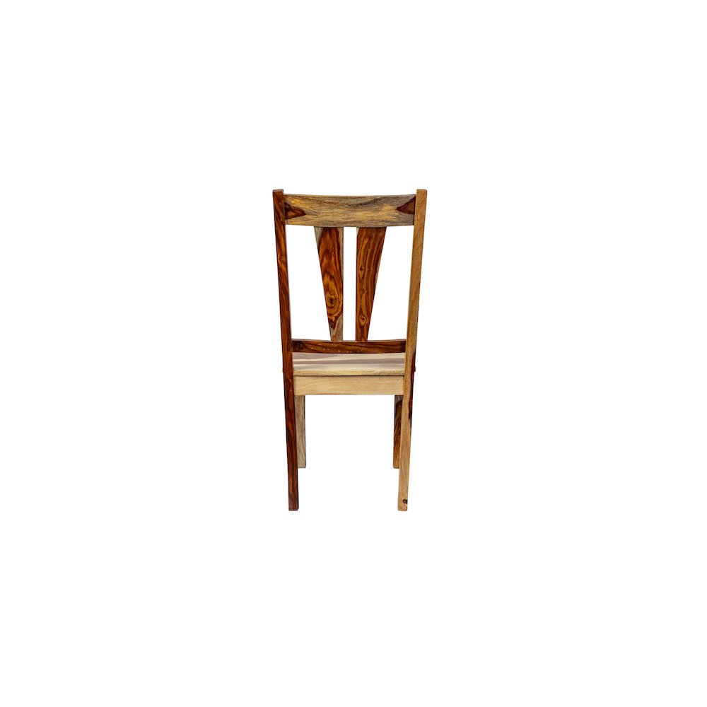 Porter Designs Kalispell Solid Sheesham Wood Dining Chair, Natural (Set of 2). Picture 5