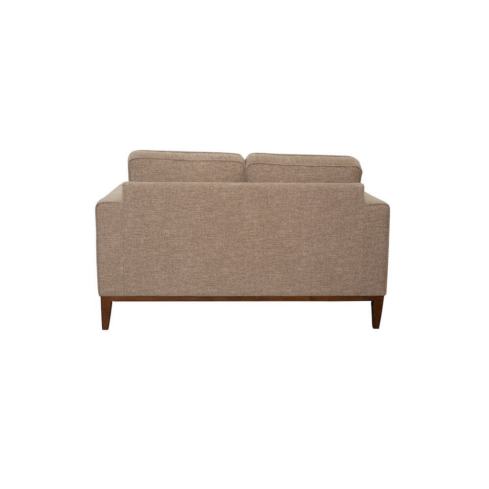 Porter Designs Annie Wood Trim Loveseat, Cream. Picture 5