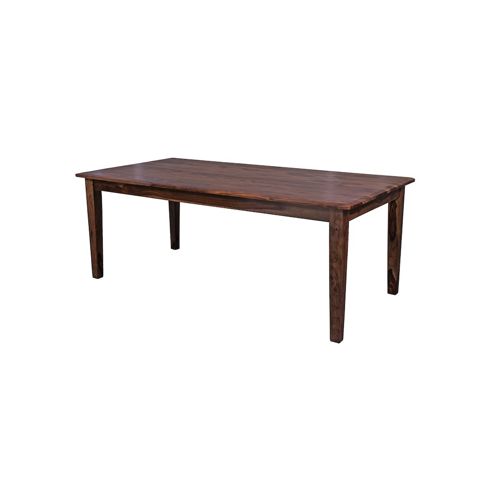 Porter Designs Sonora Solid Sheesham Wood Dining Table, Brown. Picture 4