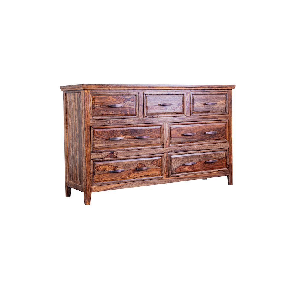 Porter Designs Sonora Solid Sheesham Wood Dresser, Brown. Picture 6