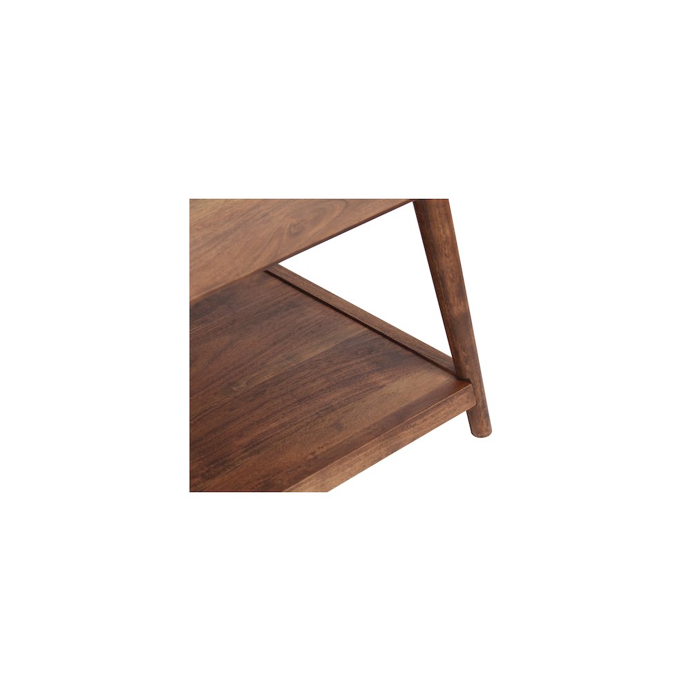 Porter Designs Portola Solid Acacia Wood Coffee Table, Brown. Picture 6