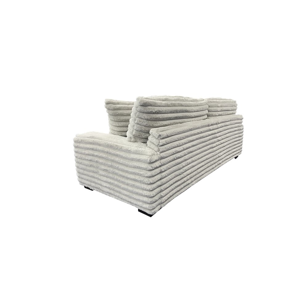 Big Chill Microfiber Sofa, Gray. Picture 4