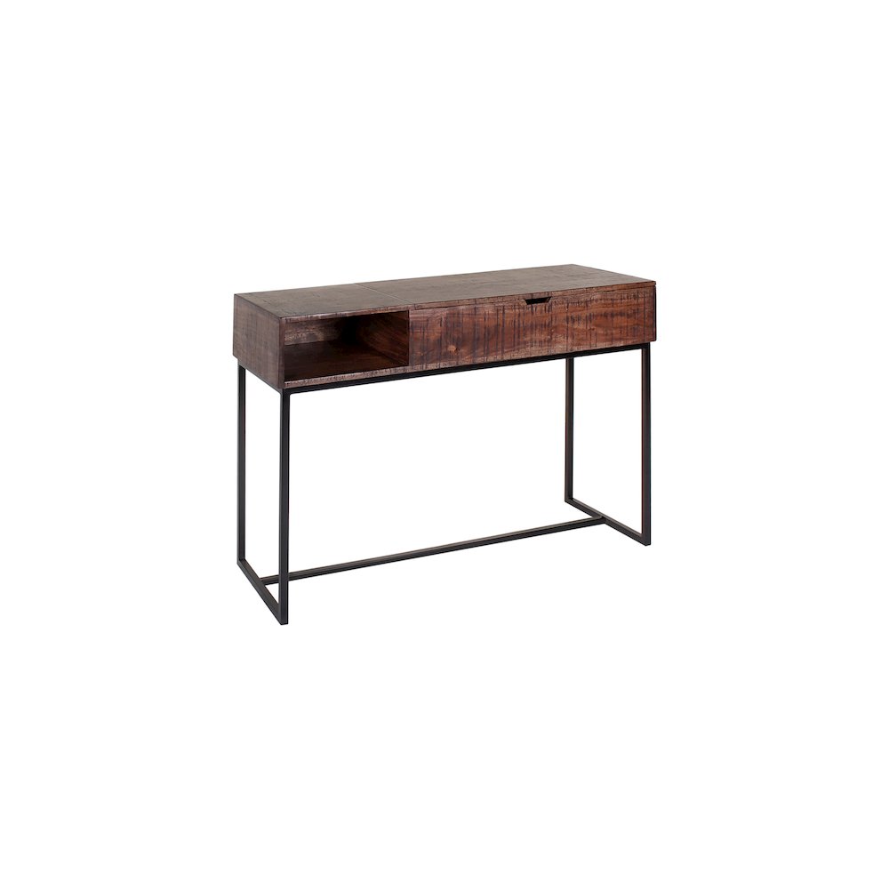 Porter Designs Lakewood Solid Acacia Wood Console Table, Brown. Picture 7