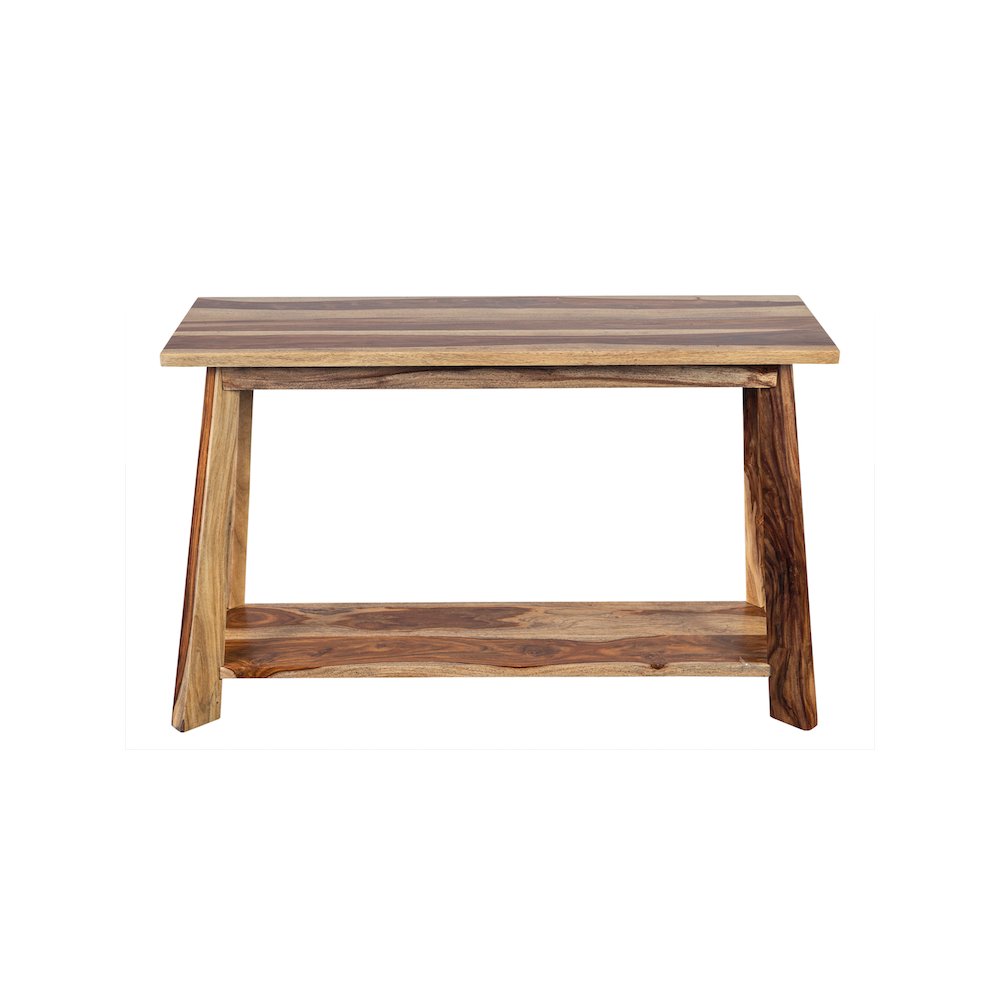 Porter Designs Kalispell Solid Sheesham Wood Console Table, Natural. Picture 2
