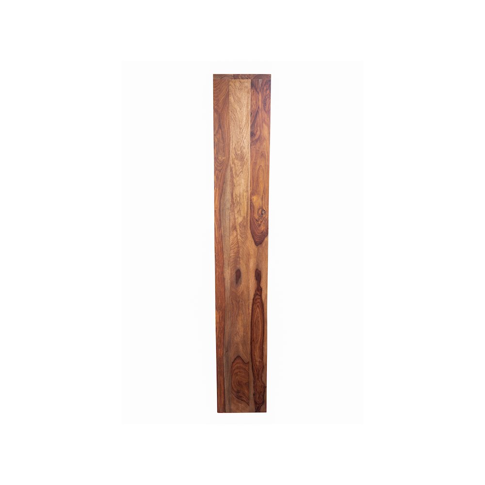 Porter Designs Urban Solid Sheesham Wood Asymmetric Shelves Bookcase, Natural. Picture 3