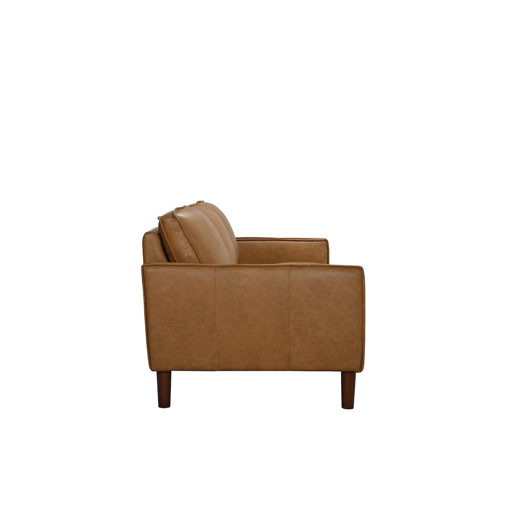 Soria Top-Grain Leather Sofa, Brown. Picture 4
