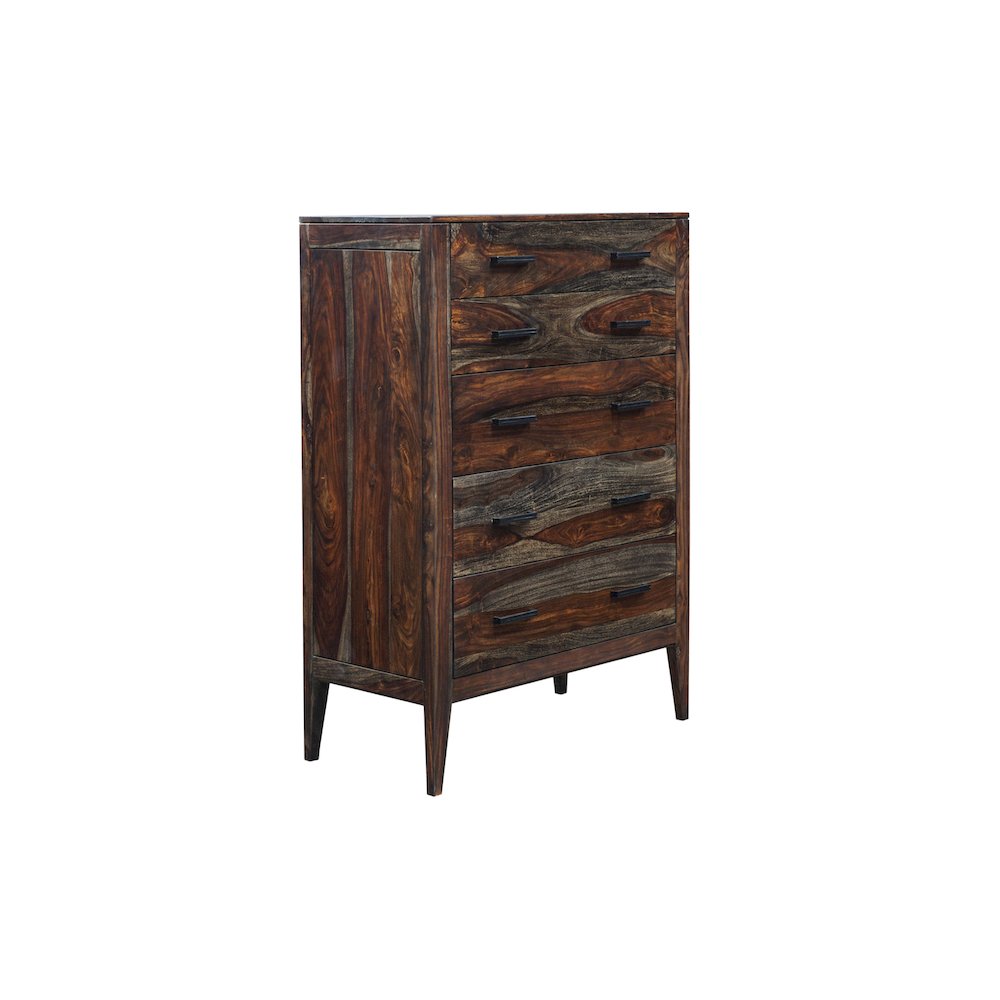 Porter Designs Fall River Solid Sheesham Wood Chest, Gray. Picture 10
