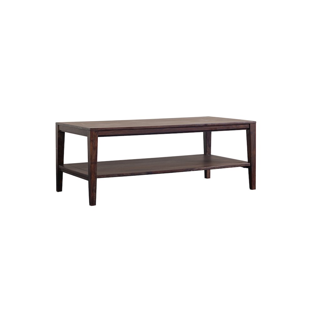 Porter Designs Fall River Solid Sheesham Wood Coffee Table, Gray. Picture 4