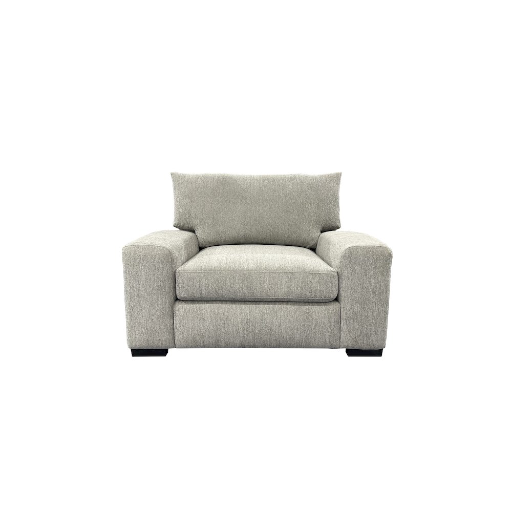 Clayton Modern Upholstered Chair, Gray. Picture 3