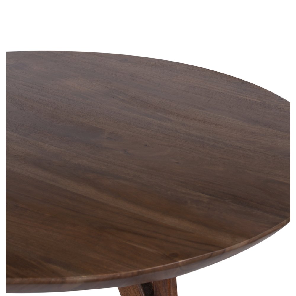 Portola Solid Acacia Wood Dining Table, Brown. Picture 3