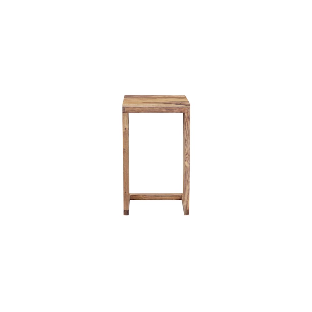 Porter Designs Urban Solid Sheesham Wood End Table, Natural (Set of 2). Picture 4