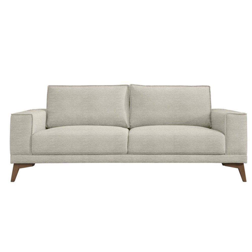Jarrett Modern Upholstered Sofa, Cream. Picture 3
