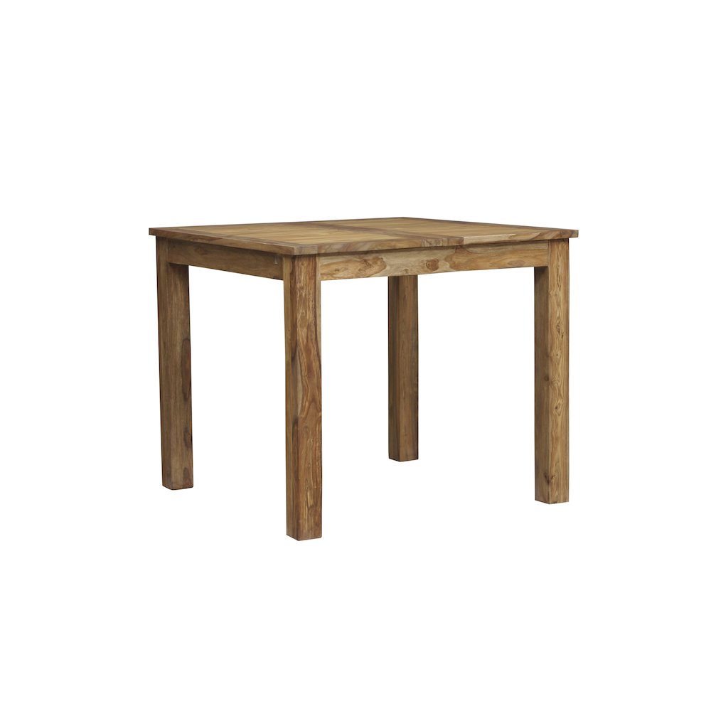Urban Solid Sheesham Wood 42" - 60" Butterfly Extension Counter Table, Natural. Picture 1