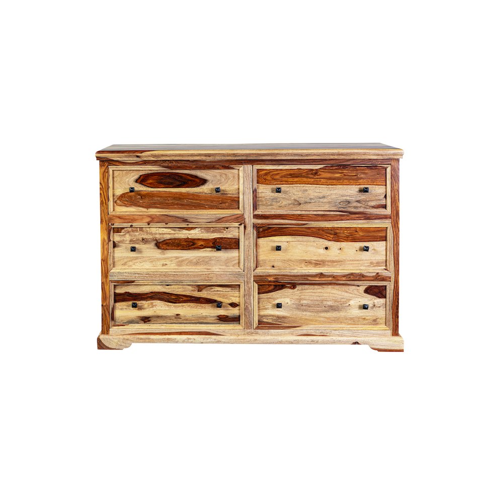 Porter Designs Taos Solid Sheesham Wood Dresser, Natural. Picture 7