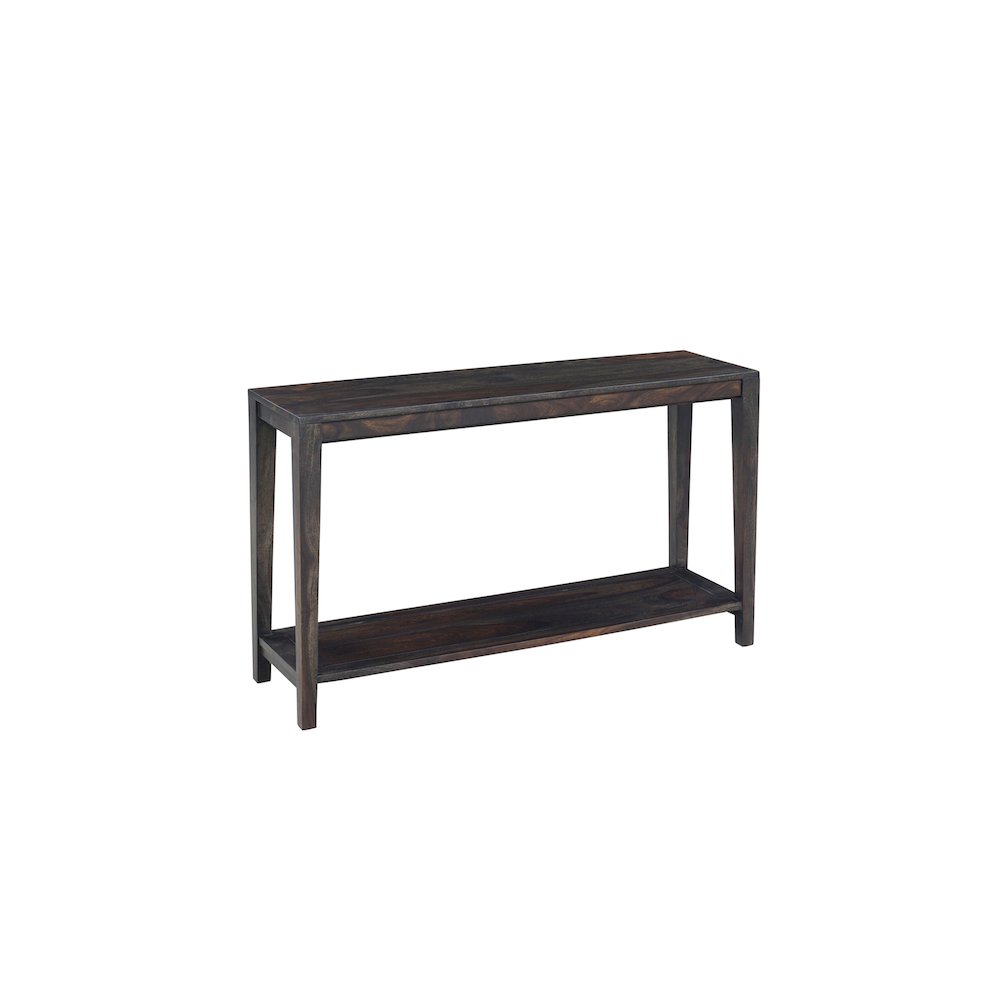 Porter Designs Fall River Solid Sheesham Wood Console Table, Gray. Picture 1