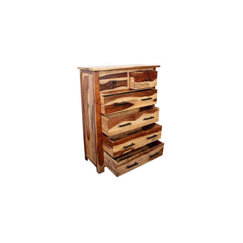 Porter Designs Kalispell Solid Sheesham Wood Chest, Natural. Picture 7