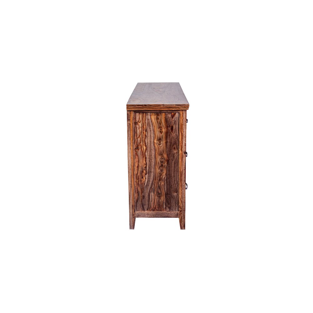 Porter Designs Sonora Solid Sheesham Wood Dresser, Brown. Picture 4