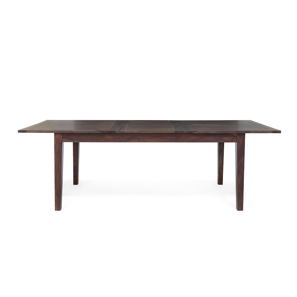 Fall River Solid Sheesham Wood Pop-Up Extension Dining Table, Brown. Picture 5