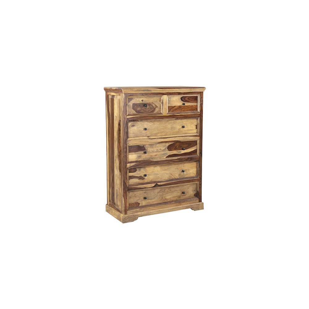 Porter Designs Taos Solid Sheesham Wood Chest, Natural. Picture 1