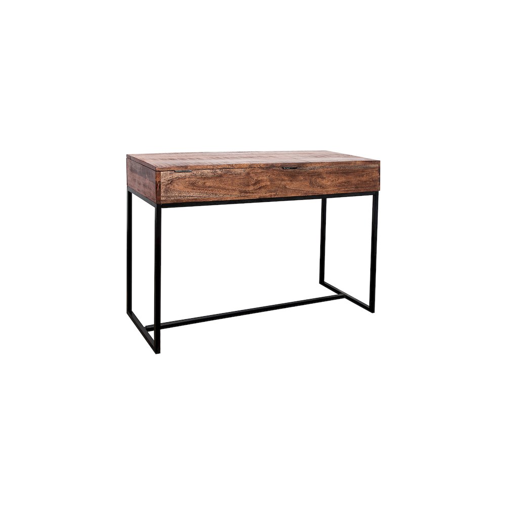 Porter Designs Lakewood Solid Acacia Wood Console Table, Brown. Picture 3