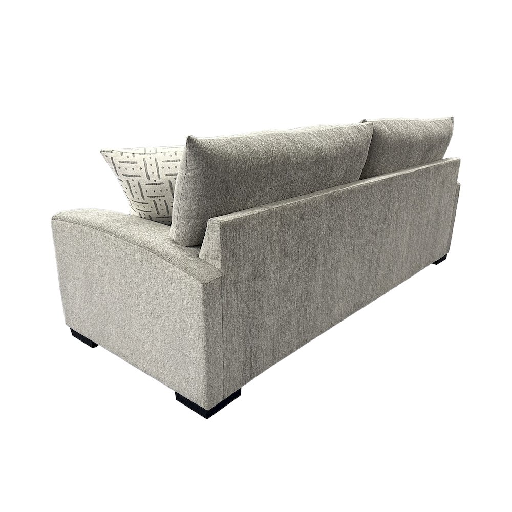 Clayton Modern Upholstered Sofa, Gray. Picture 5