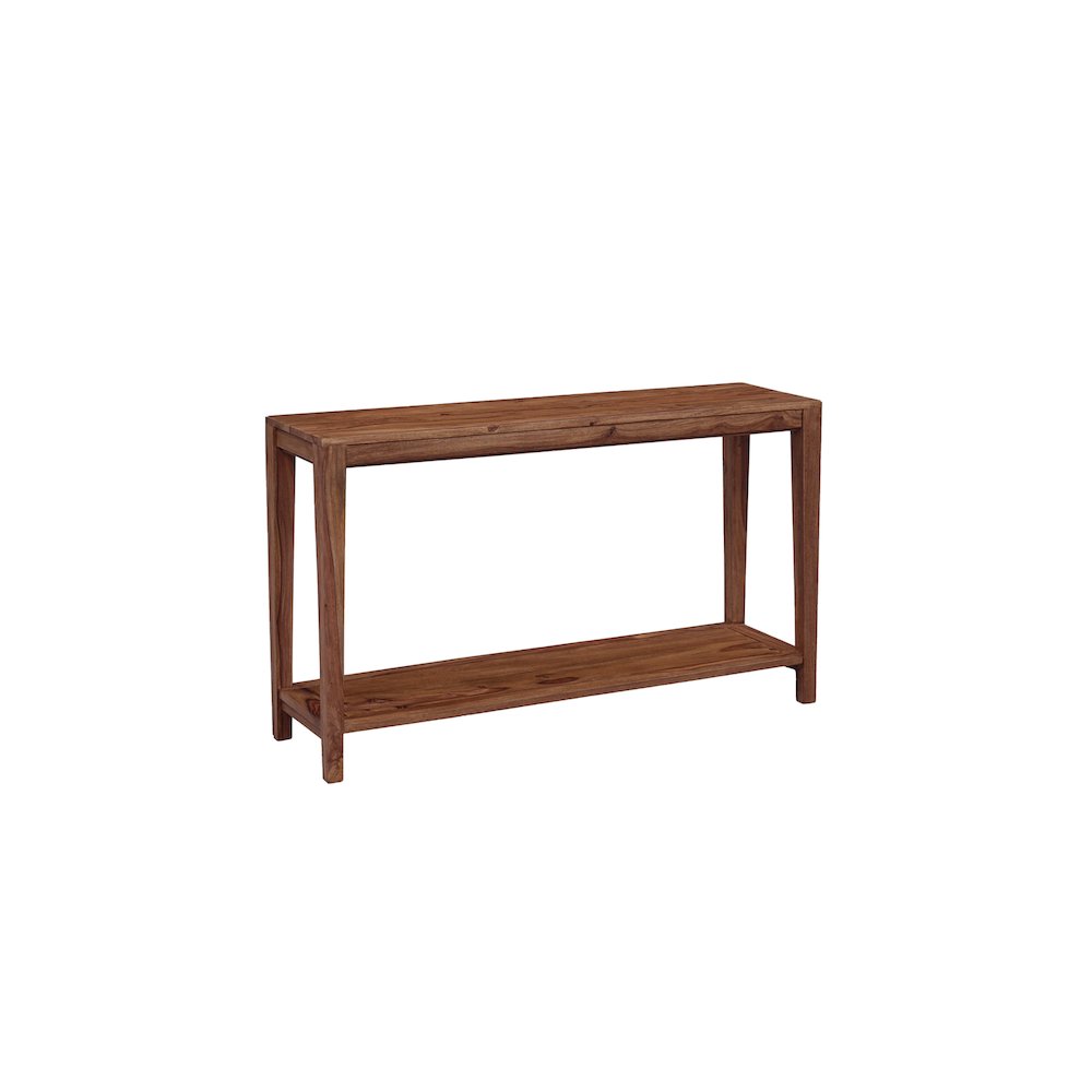 Porter Designs Fall River Solid Sheesham Wood Console Table, Natural. Picture 5