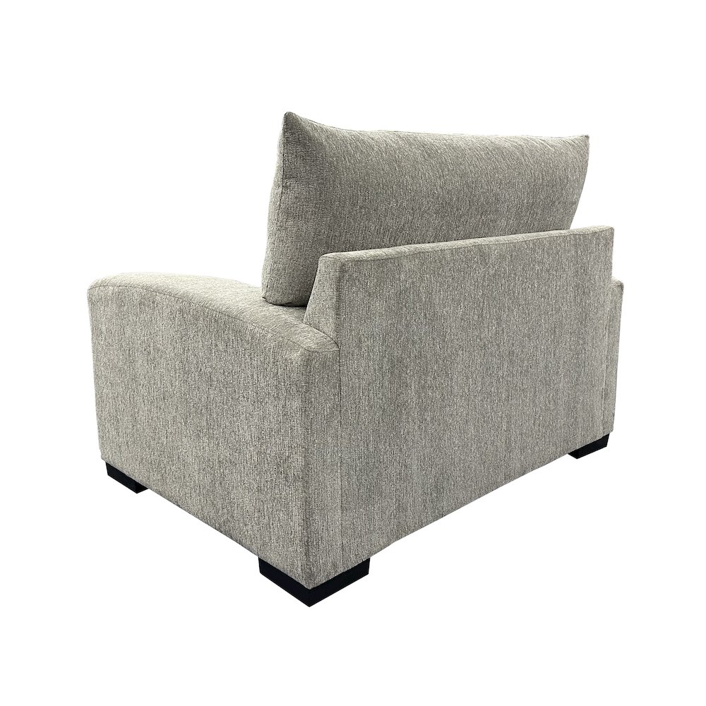Clayton Modern Upholstered Chair, Gray. Picture 5