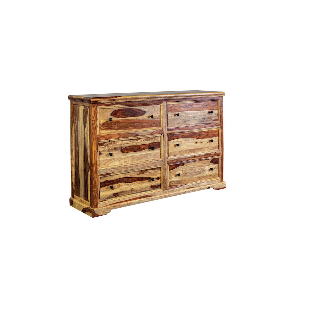 Porter Designs Taos Solid Sheesham Wood Dresser, Natural. Picture 9