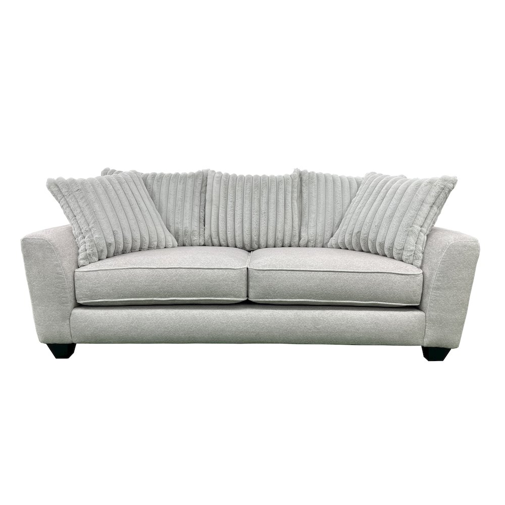 Broadway Microfiber Sofa, Gray. Picture 2