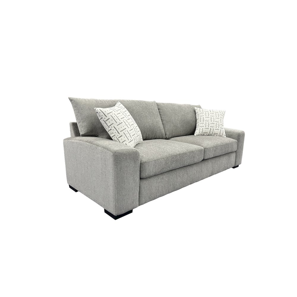 Clayton Modern Upholstered Sofa, Gray. Picture 1