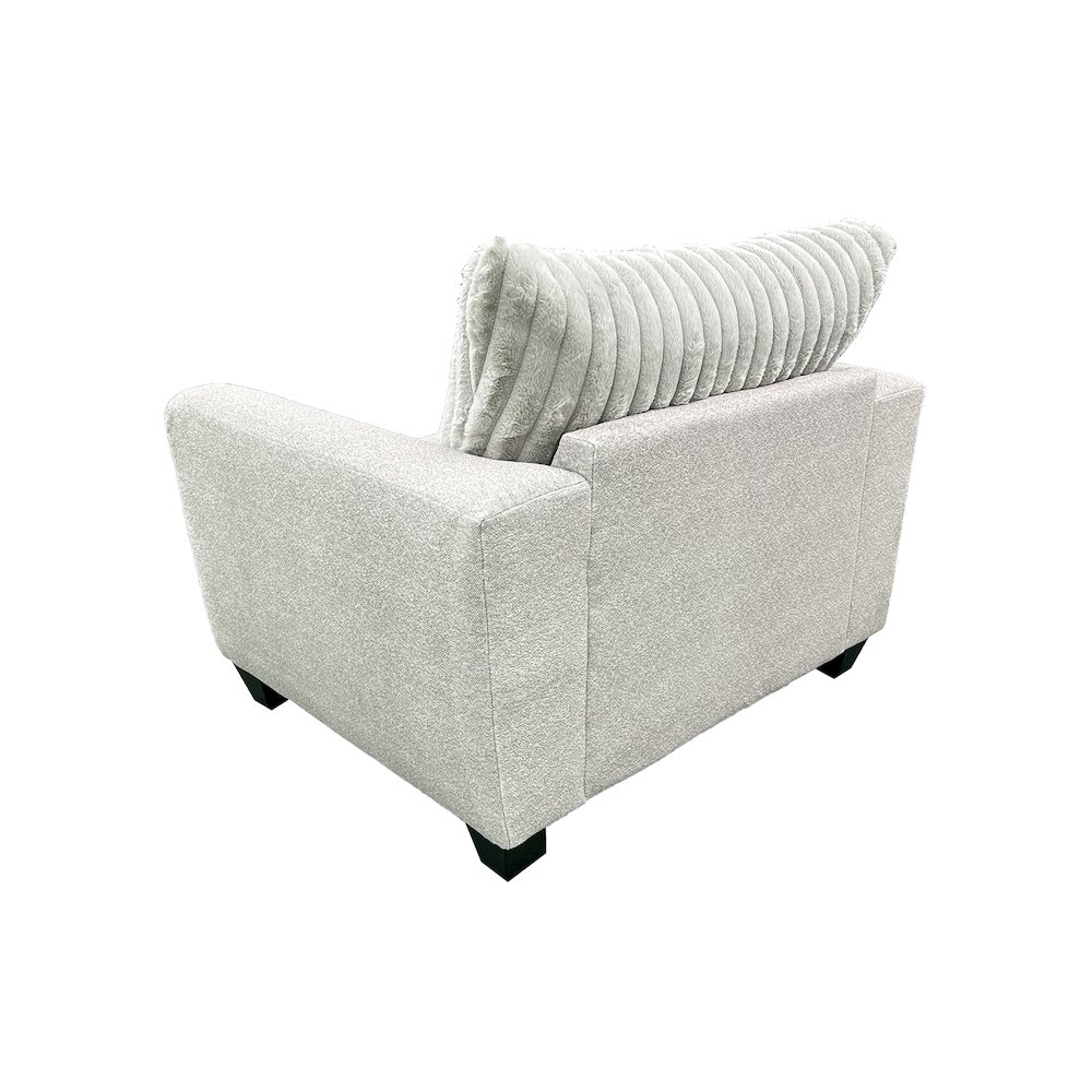 Broadway Microfiber Chair, Gray. Picture 4