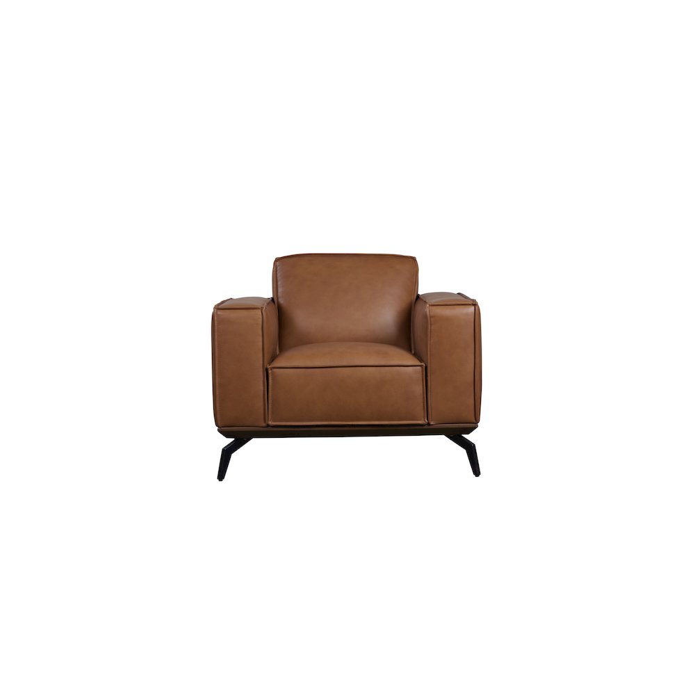 Porter Designs Carina Top Grain Leather Chair, Brown. Picture 2