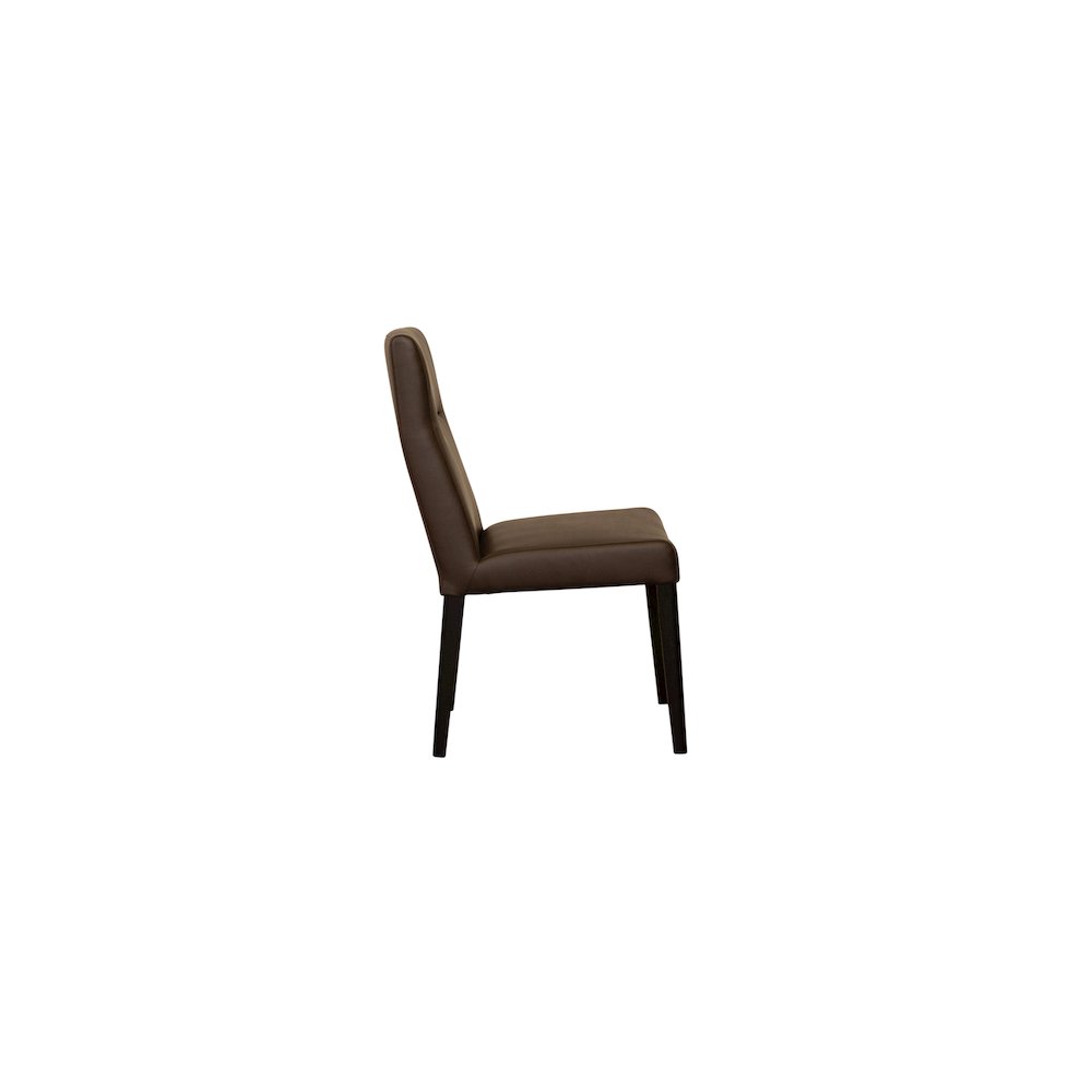 Porter Designs Verona Leather-Look Dining Chair, Brown (Set of 2). Picture 3