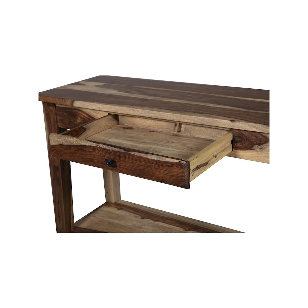 Porter Designs Taos Solid Sheesham Wood Console Table, Natural. Picture 6