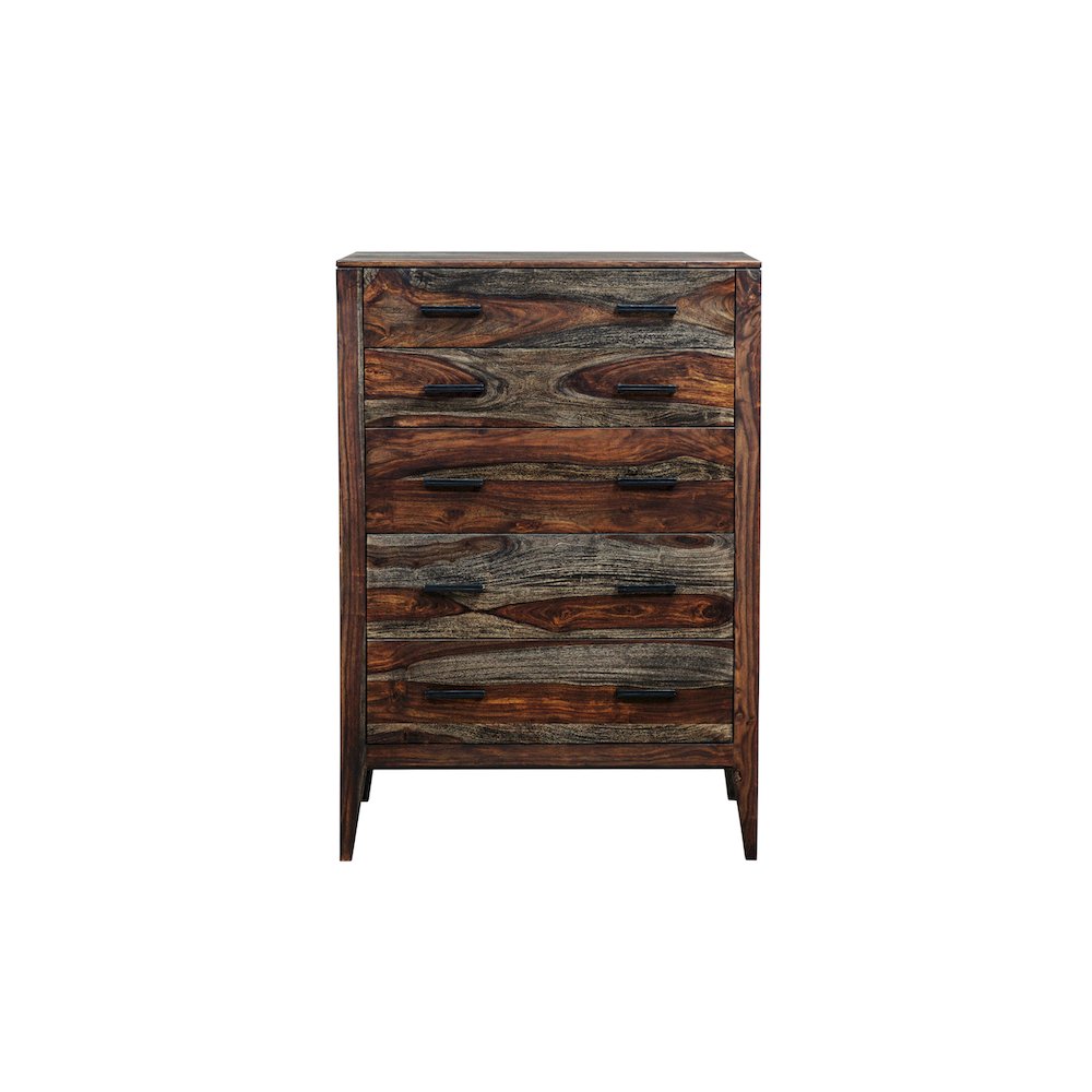 Porter Designs Fall River Solid Sheesham Wood Chest, Gray. Picture 3