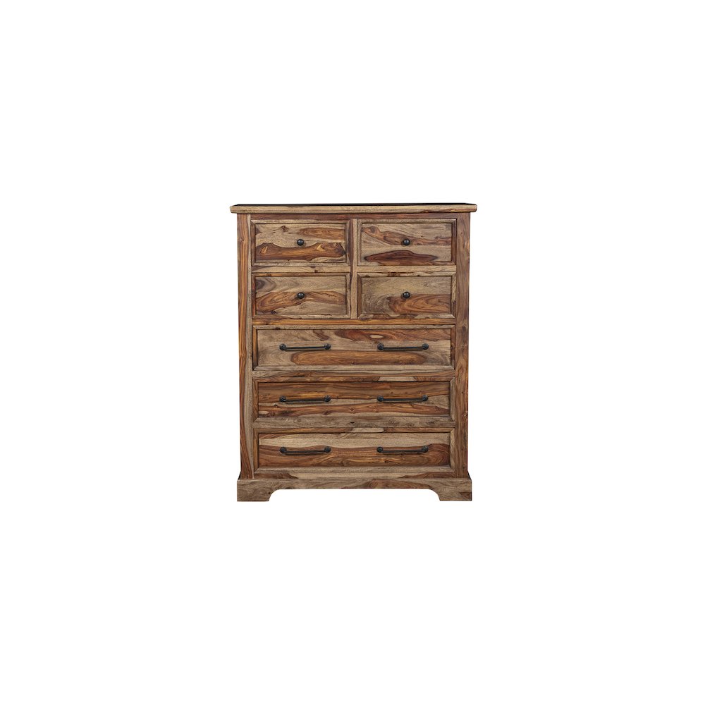 Porter Designs Crossroads Solid Sheesham Wood Chest, Brown. Picture 2