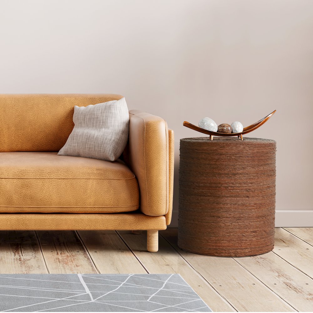 Hana Woven Rattan End Table. Picture 3