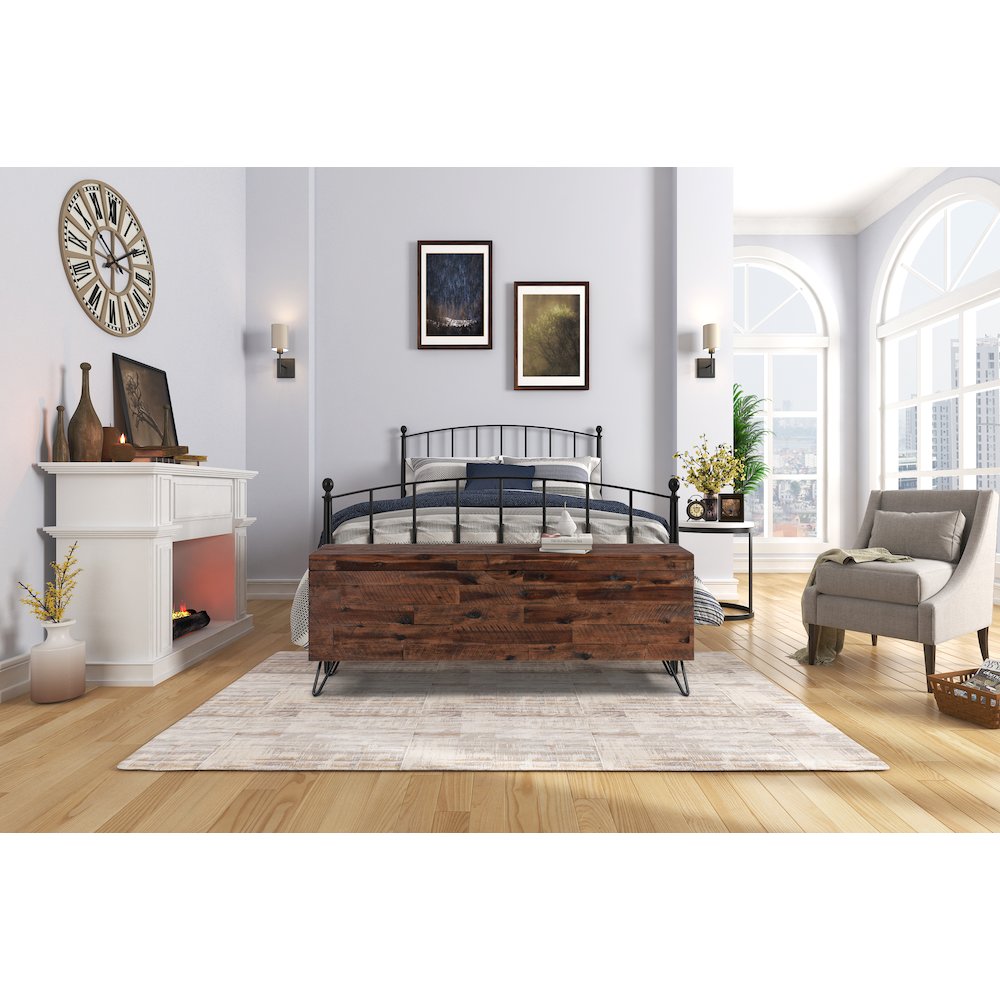 Devonshire Acacia Wood 46-inch Storage Bench. Picture 4