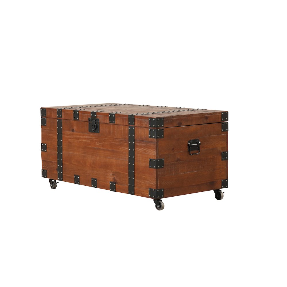 Brenton Natural Pine 41" Trunk Table. Picture 7