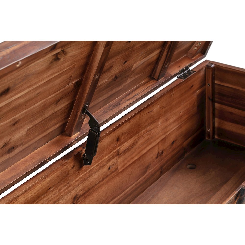 Devonshire Acacia Wood 46-inch Storage Bench. Picture 10