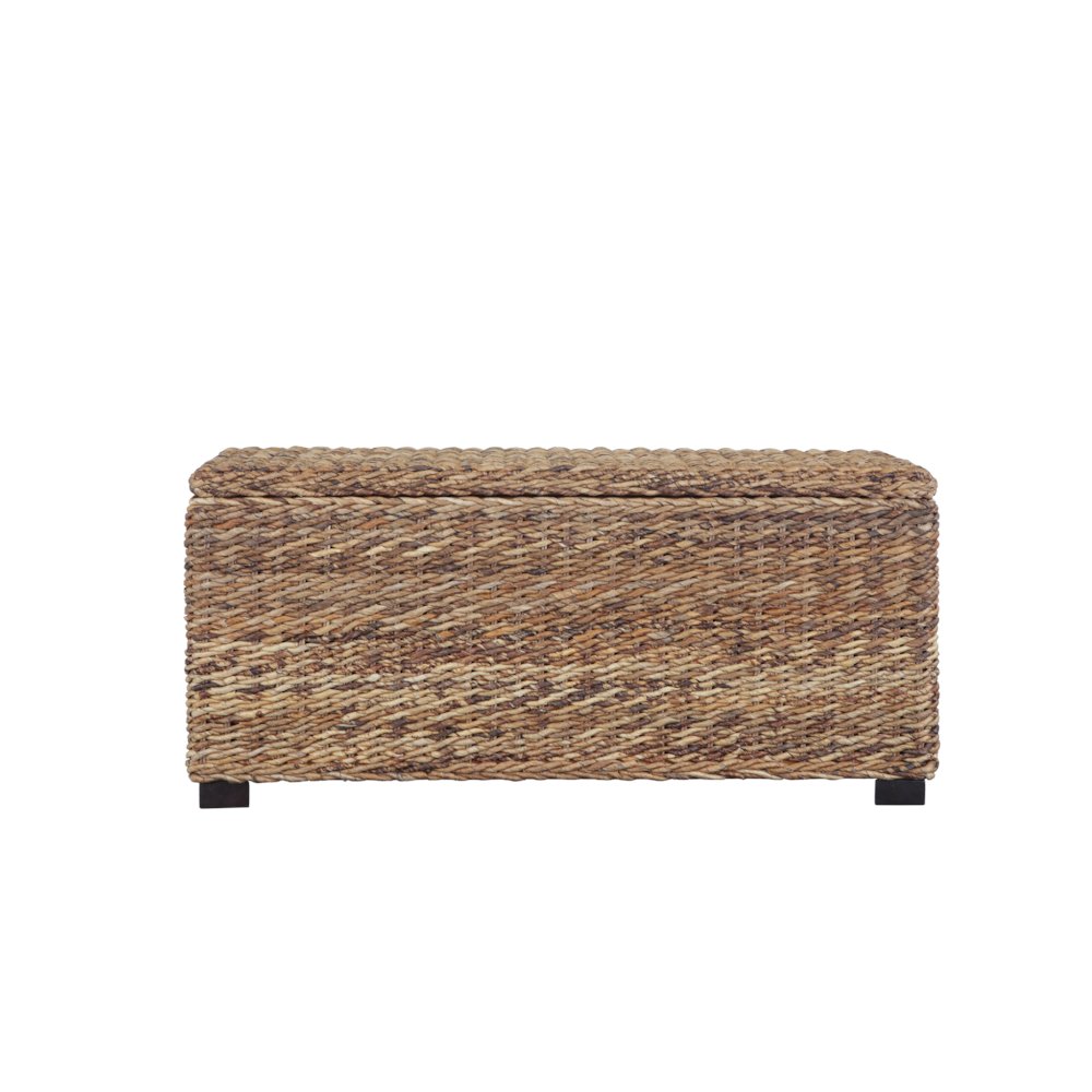 Huntington Woven Banana Leaf Storage Trunk. Picture 1