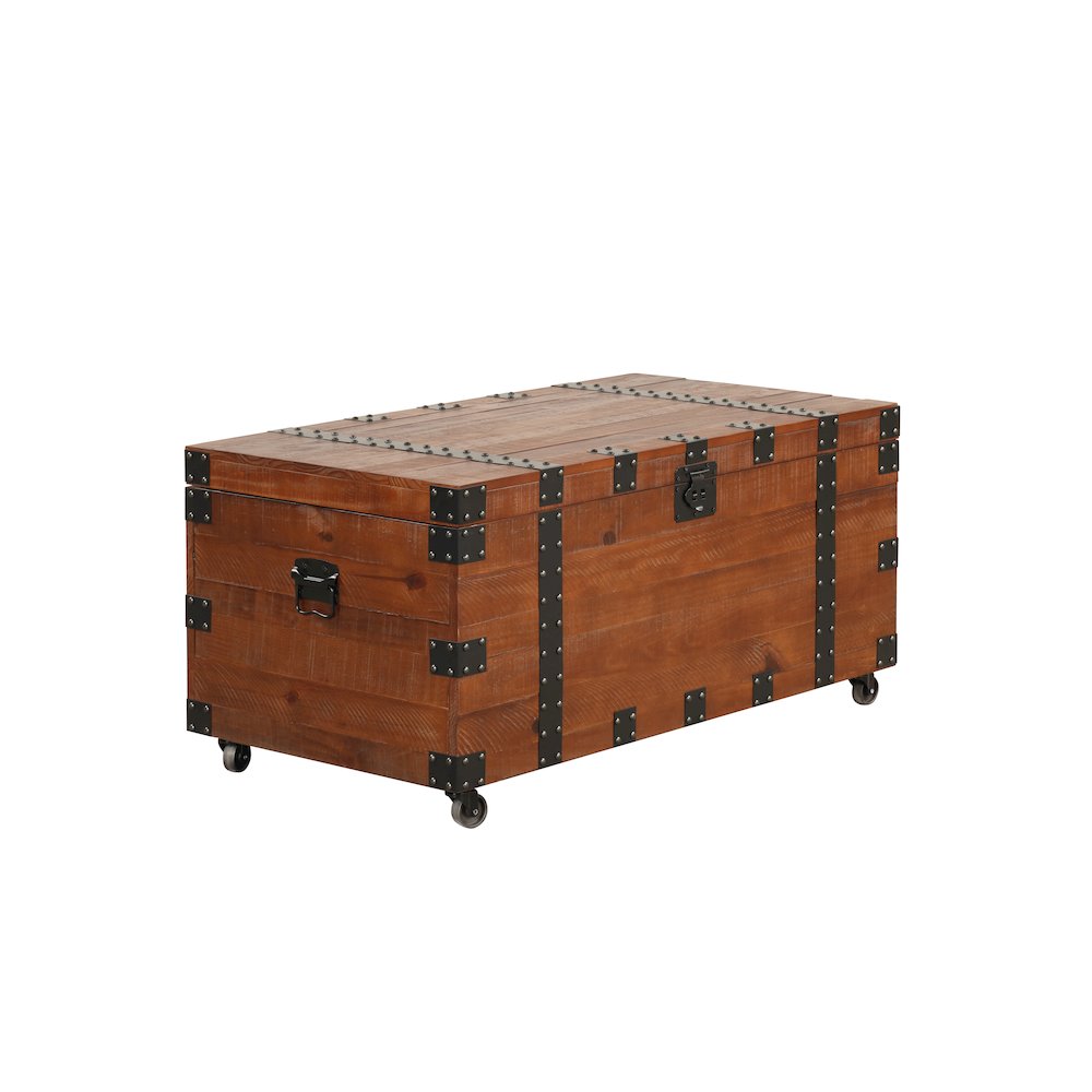 Brenton Natural Pine 41" Trunk Table. Picture 8