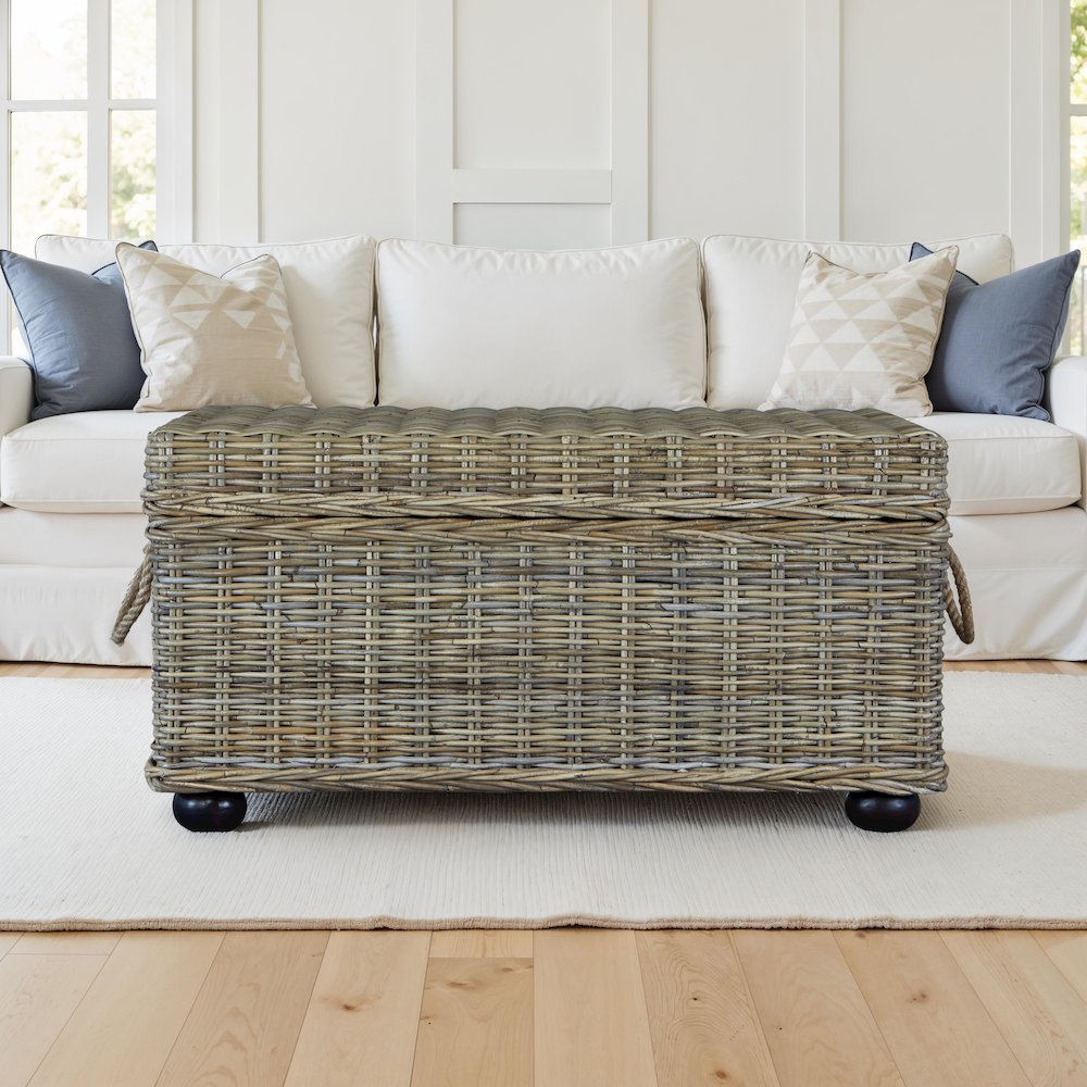 Bauer Kubu Rattan Storage Trunk. Picture 8