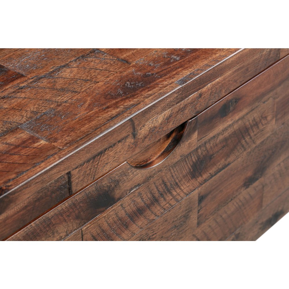 Devonshire Acacia Wood 46-inch Storage Bench. Picture 9
