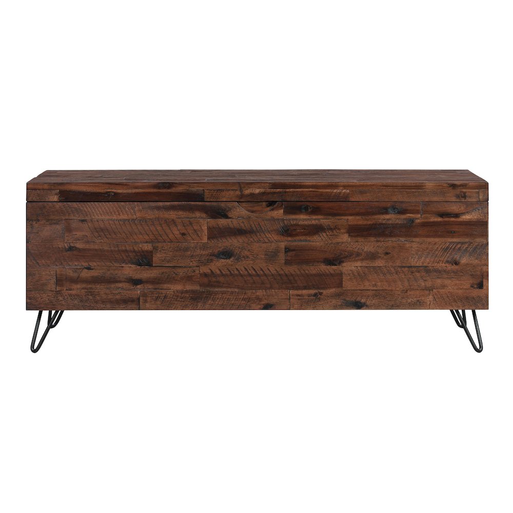Devonshire Acacia Wood 46-inch Storage Bench. Picture 1