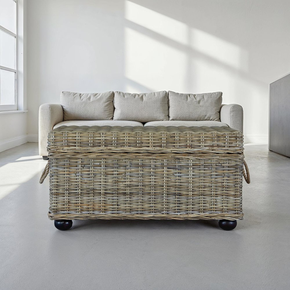 Bauer Kubu Rattan Storage Trunk. Picture 7