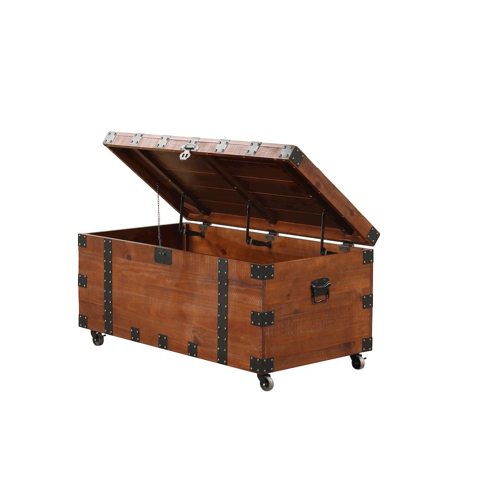 Brenton Natural Pine 41" Trunk Table. Picture 10