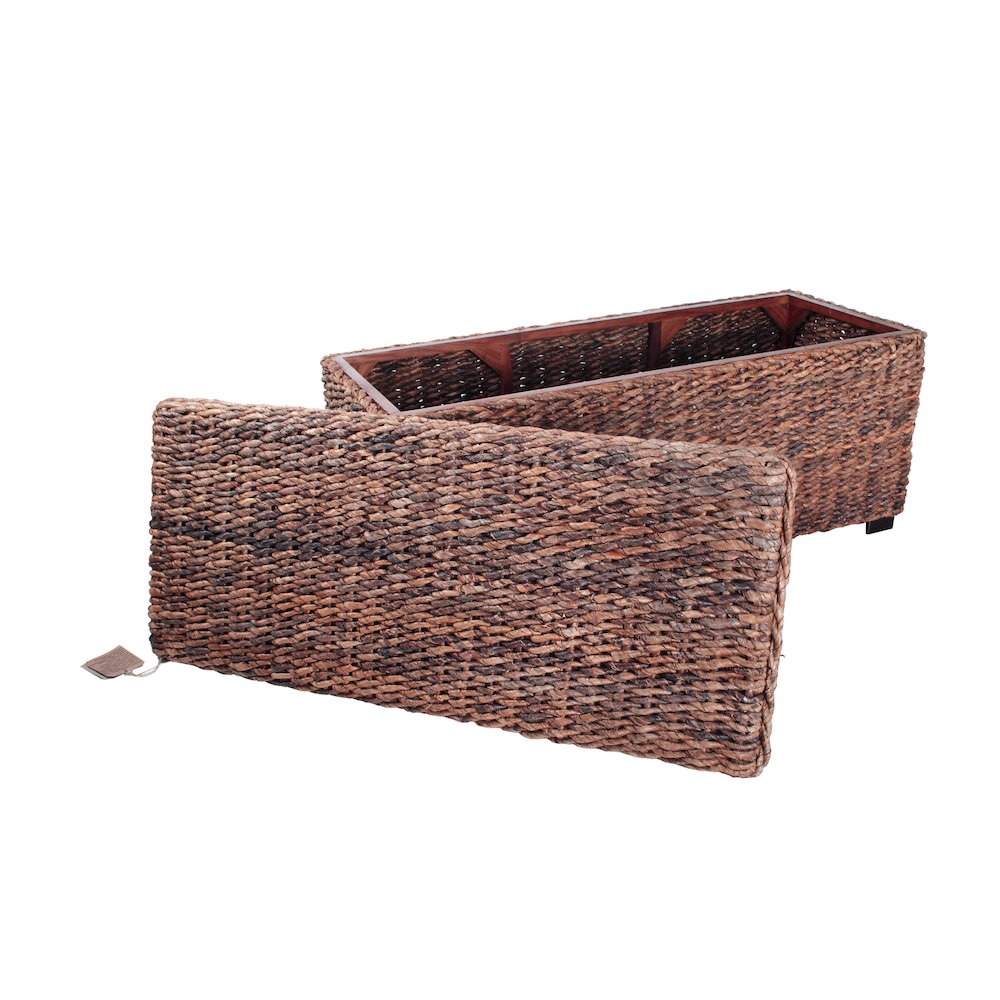 Huntington Woven Banana Leaf Storage Trunk. Picture 8