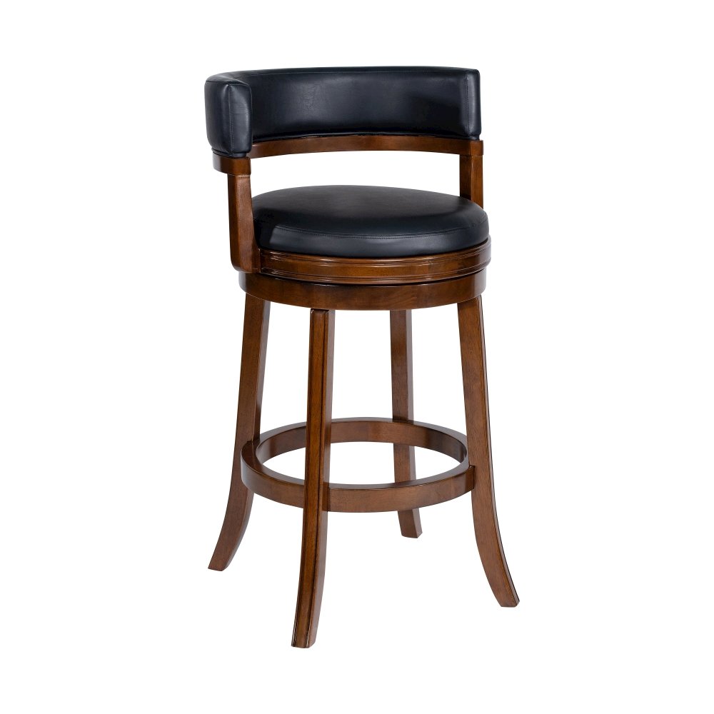 Balen Swivel Bar Stool -Cappuccino Finish. Picture 1